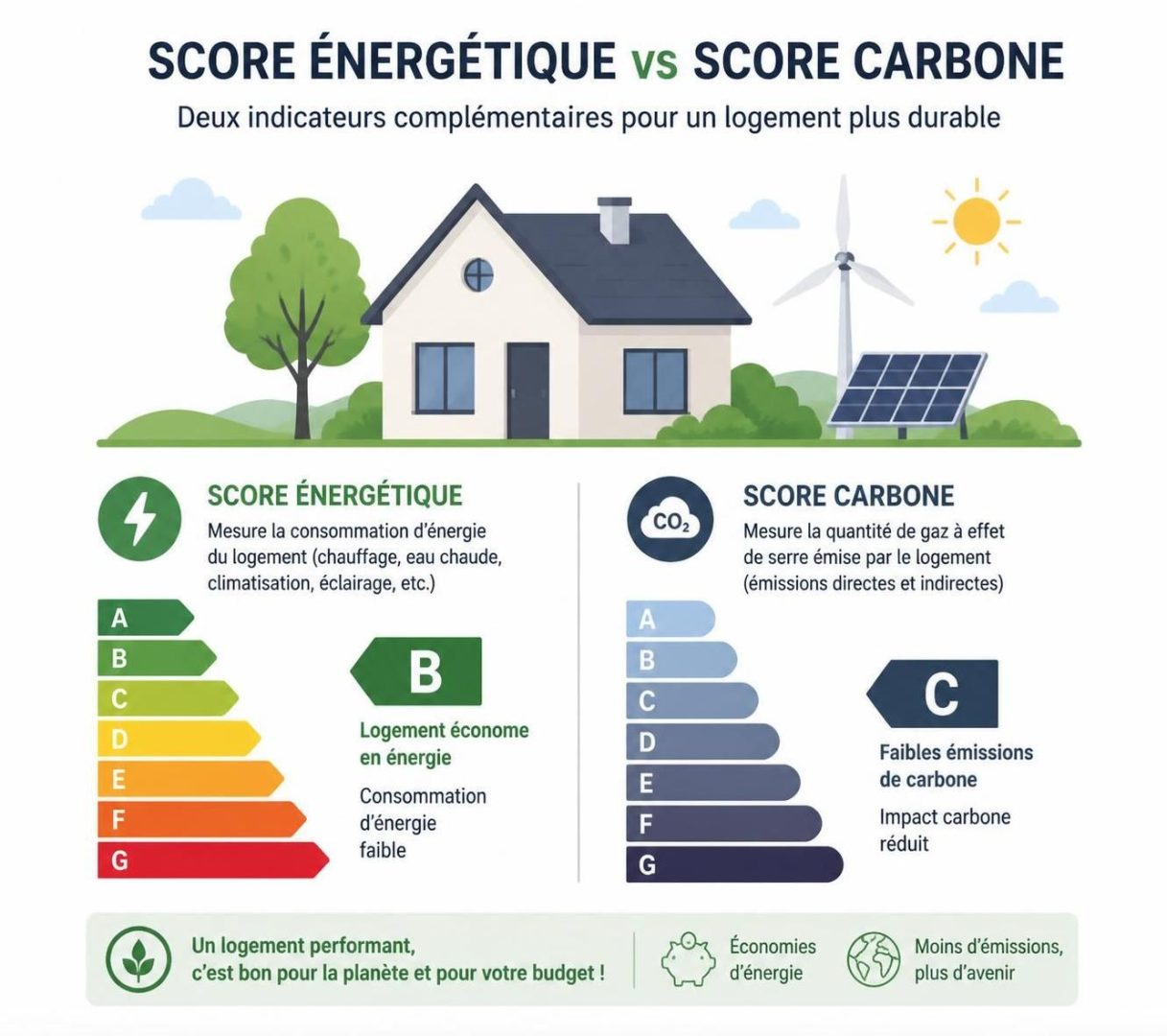 découvrez les différences entre le score énergétique et le score carbone dans un diagnostic de performance énergétique (dpe) pour mieux comprendre leur impact sur la consommation et les émissions.